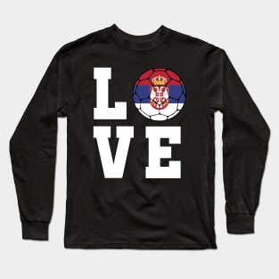 Serbia Football Long Sleeve T-Shirt